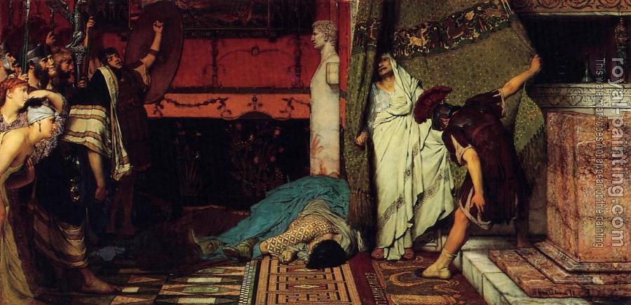 Sir Lawrence Alma-Tadema : A Roman Emperor, Claudius